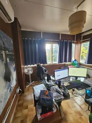 an office with a desk with a computer on it at CS Banchetto Apt 2 pax in Rome