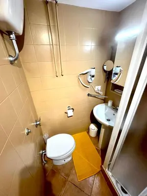 a bathroom with a toilet and a sink at Machiavelli House in Rome