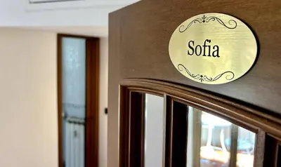a sign that says soria on a door at Da Elisa e Davide House in Rome