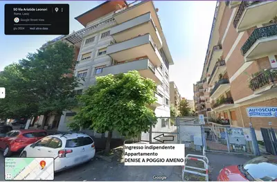 a small room with two beds and a staircase at Denise a Poggio Ameno in Rome