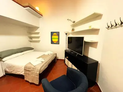 a small bathroom with a sink and a toilet at Denise a Poggio Ameno in Rome