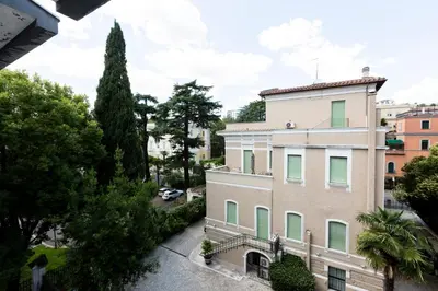 a view from the balcony of a building at Roma City Suite with Parking - Villa Borghese in Rome