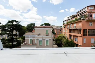 a view from the roof of a building at Roma City Suite with Parking - Villa Borghese in Rome