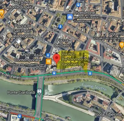 a map of the city of puerto escolas at Rome Studio Centro Storico in Rome