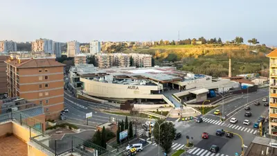 an overhead view of a city with a street at Aura Vatican Suite in Rome