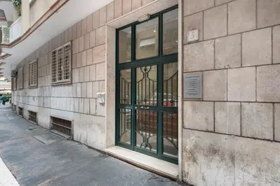 a door on the side of a building at Vatican Manu Home in Rome