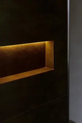 a close up of a door with a light on it at Pinturicchio's Rooms at Flaminio in Rome