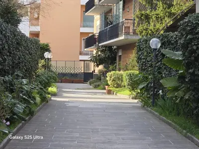 a walkway in front of a building at Casa Orietta in Rome