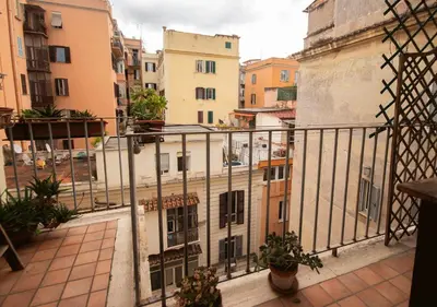 a view from the balcony of a building at Vicino alla Basilica di Santa Maria Maggiore in Rome