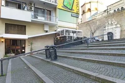a set of stairs in front of a building at Vatican Domus Stefania Guest House in Rome