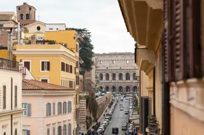 a view of a city street from a building at Monti Designer Loft by Romeloft in Rome