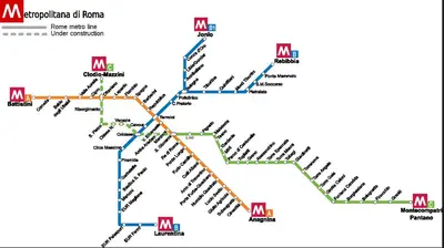 a map of the metro exodus exodus maps subway map at Terrazzo Trieste-Africano in Rome