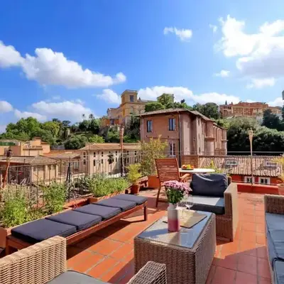 Trastevere Penthouse amazing terrace