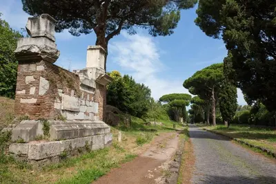 an old brick building on the side of a road at Alloggio Fiorella in Rome