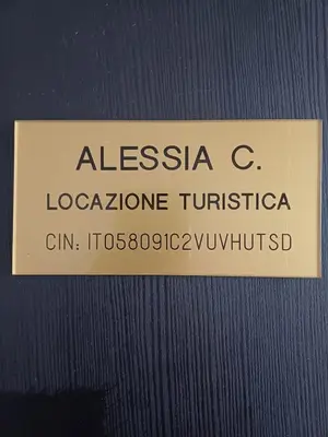 a book with a label on the side of it at Alessia C Locazione turistica in Rome
