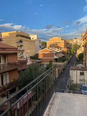 a view of a city street with buildings at a pochi passi dalla Metro A e dal Vaticano - NUMA HOUSE in Rome