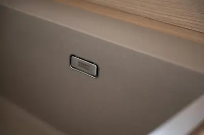a close up of a drawer of a laptop computer at Trastevere Rooftop Terrace Courtyard Loft in Rome