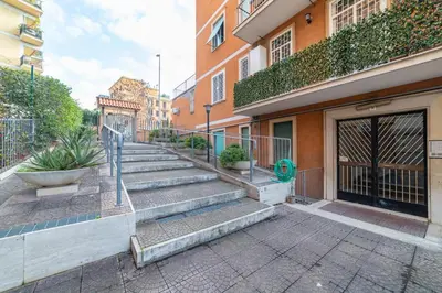 a group of stairs in front of a building at Lemon House in Rome