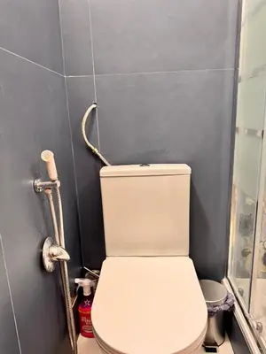 a bathroom with a toilet and a shower at Lucian Dreams roma in Rome