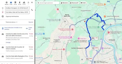 a screenshot of a map of a subway at Casanuova in Rome