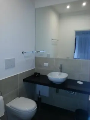 a bathroom with a sink and a toilet at B&B Roma 474 in Rome
