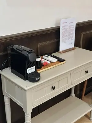 a white table with a printer on top of it at Belle Epoque in Rome