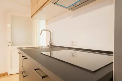 a kitchen with a sink and a counter top at Pallaro 6 Apartment in Rome
