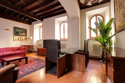 a bathroom with a sink and a toilet at Roma Centro Storico - Palazzo Avila '500 in Rome