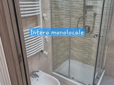 a bathroom with a shower and a sink at Leone Bed & Dreams in Rome