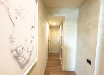 a hallway with a drawing on the wall at Pantheon Urbes Collection in Rome