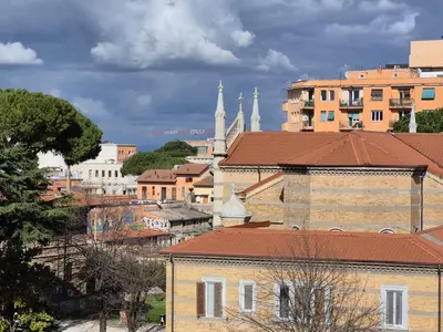 a view of a city with buildings and mosques at Edo's Rhome in Rome