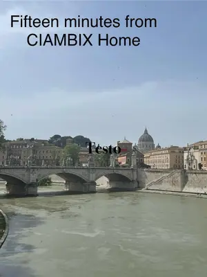 a view of a building and a parking lot at Ciambix Home Roma Vatican in Rome