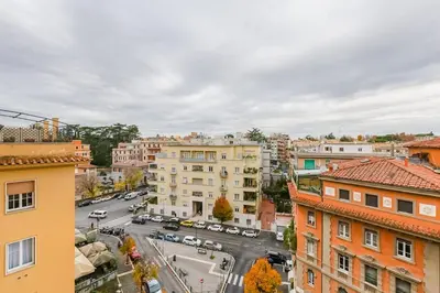 an aerial view of a city with buildings at BDC - Stairway to Heaven in Rome