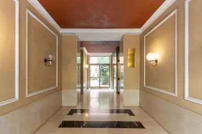 a hallway of a home with a ceiling at Dimora Lunetta - Modern Flat in Vatican District in Rome