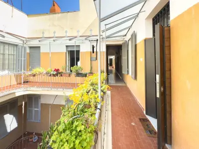 a balcony of a building with plants on it at Casa Mau - Vacation Vibes in Rome
