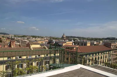 a view of a city from the roof of a building at La Dolce Vista in Rome
