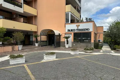 a parking lot in front of a hotel at TatyHouse in Rome