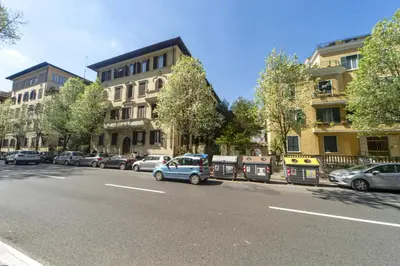 a car parked on the side of a city street at Clodia Holiday Home in Rome