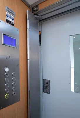 an elevator with a door in a room at CaSa e Caffarella in Rome