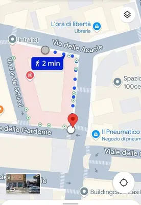 a map of dublin with a red marker at Casa Nostra a Centocelle in Rome