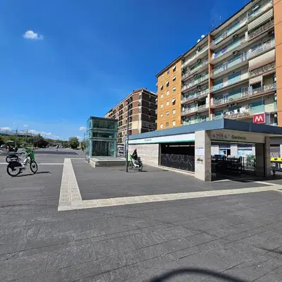 an empty parking lot in front of a building at Casa Nostra a Centocelle in Rome