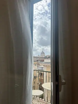 a view of a city from a window at Casa di Andrea 2 in San Pietro in Rome