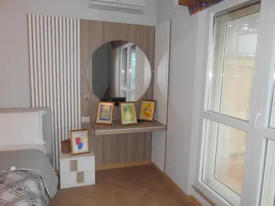 a small bathroom with a sink and a shower at Guest House - Vatican Rome in Rome