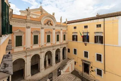 a view of a building in a city at HospitalityRome Vittorio Emanuele in Rome