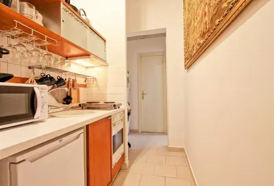 a kitchen with a sink and a microwave at BigFamilyFlats - Colosseo&Monti - ROOMS in Rome