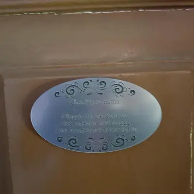 a plaque on the ceiling of a building at Chez Pierre tourist rental in Rome