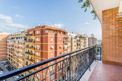 a view of a building from a balcony at Casa da Annarella in Rome