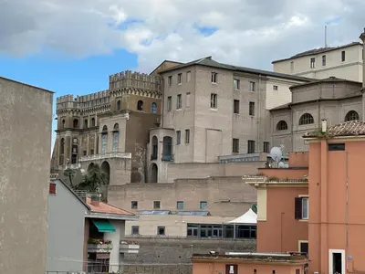 a view of a large building in a city at GG Vatican Townhouse in Rome
