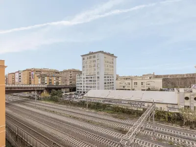 a view of a train station in a city at Apartment Lucilla Home by Interhome in Rome