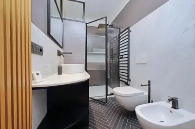 a bathroom with a sink and a toilet at Onofrio in Rome